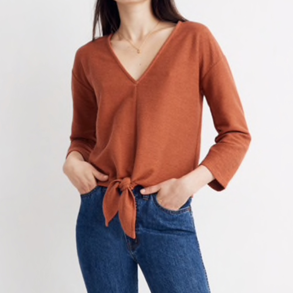 MADEWELL Texture and Thread Top XS